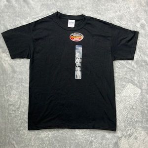 NWT Gildan Heavy Cotton Youth Black Tee